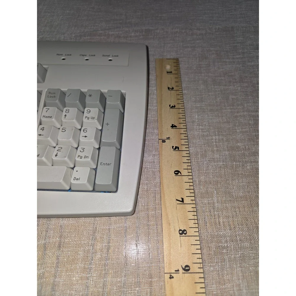 Vintage Gateway 2000 AnyKey Wired Keyboard PS2 Grey White E06150US011-C